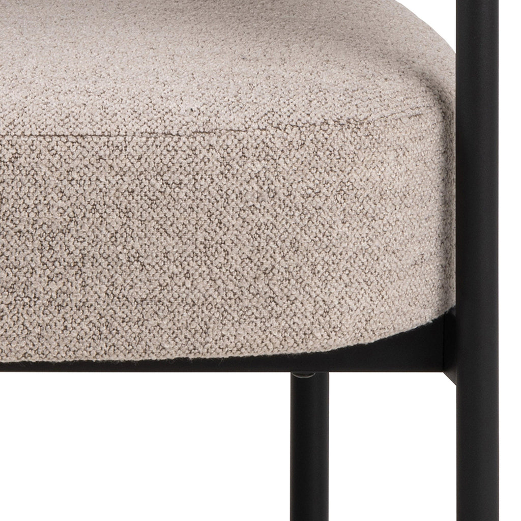 Oakfield Lounge Chair in Beige Fabic with Black Legs - image 9