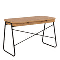 Blueton Office Desk with 2 Drawers in Black and Oak - image 3