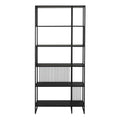 Strington Bookcase with 5 Shelves in Black - image 2