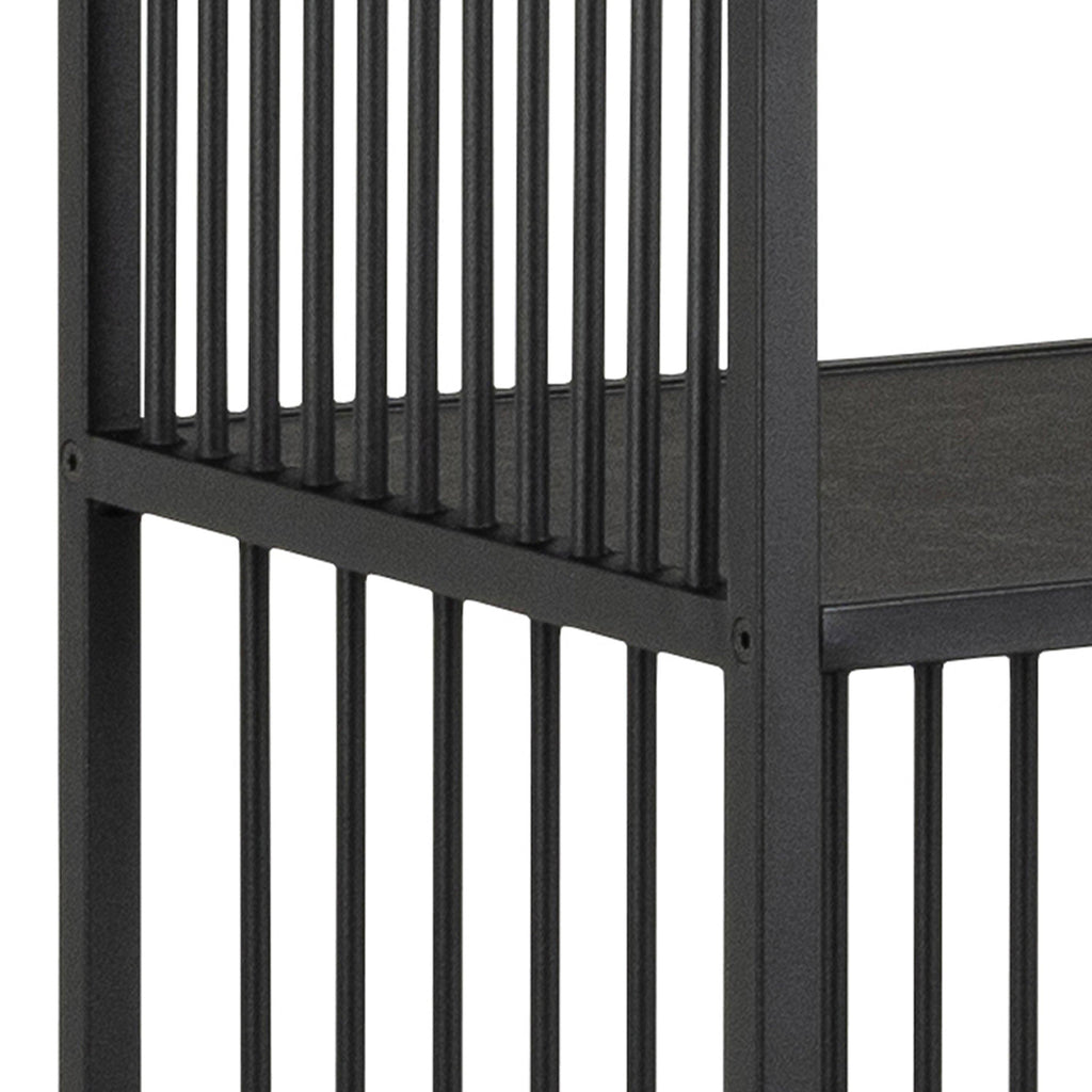 Strington Bookcase with 5 Shelves in Black - image 7