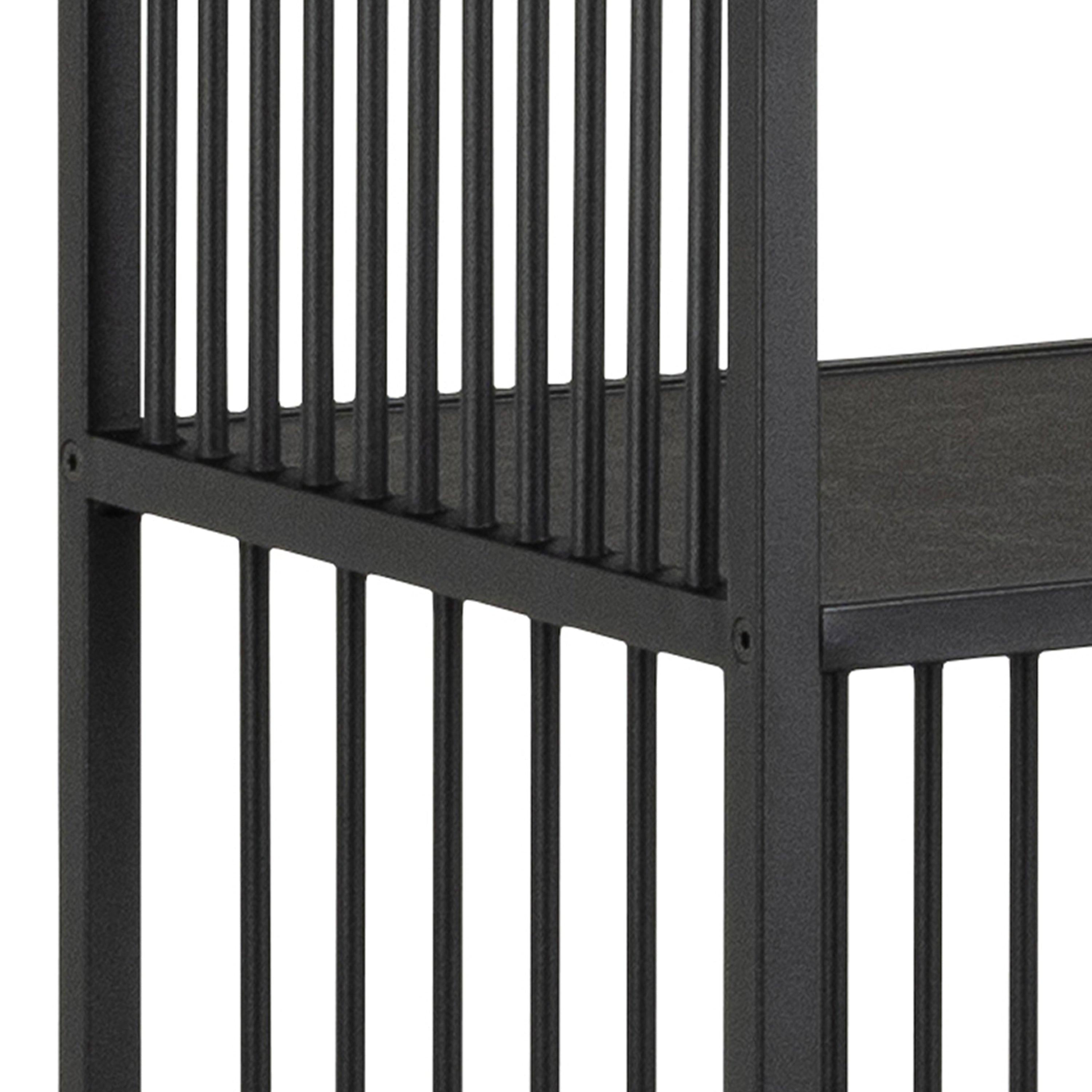 Strington Bookcase with 5 Shelves in Black - image 7