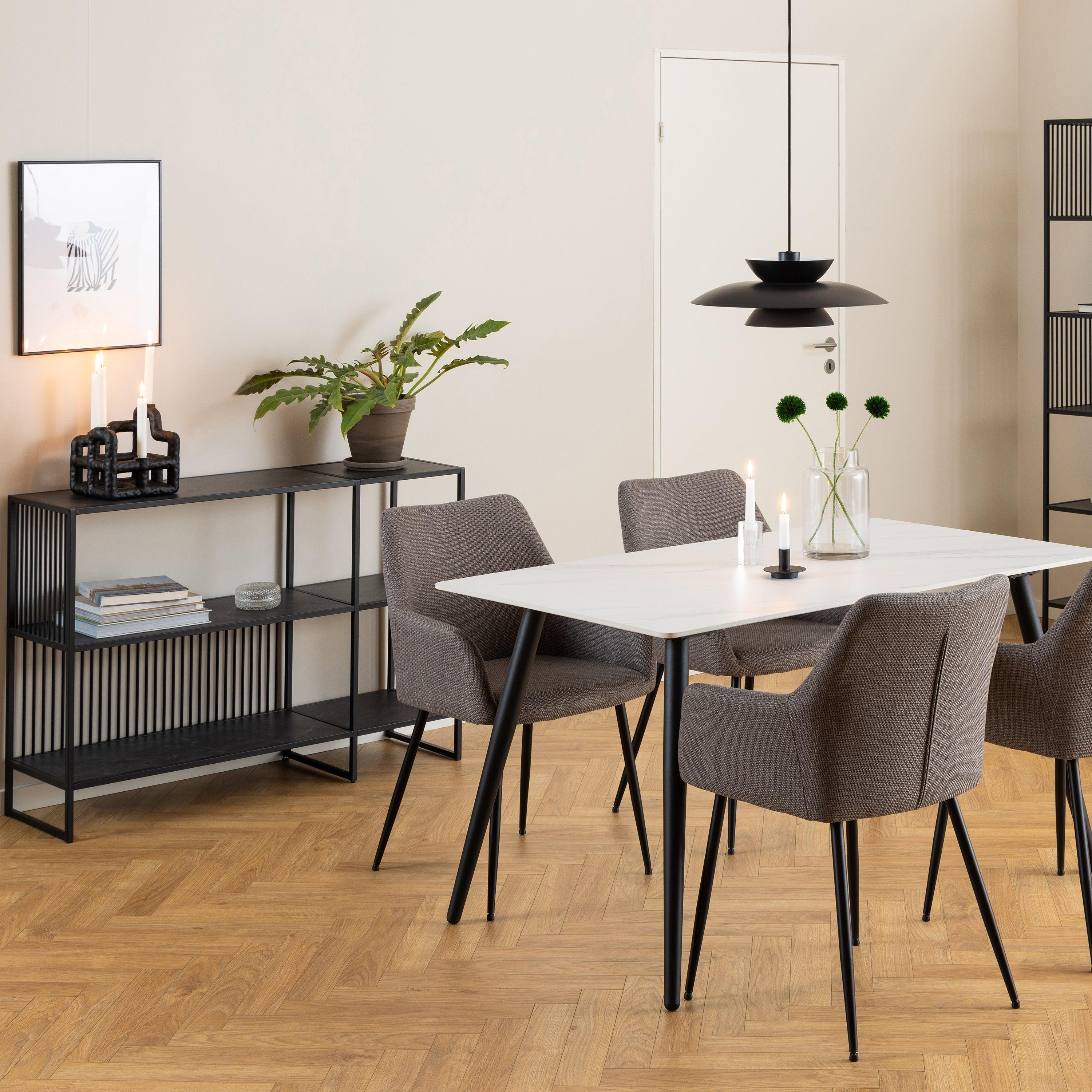Strington Bookcase with 2 Shelves in Black - image 4