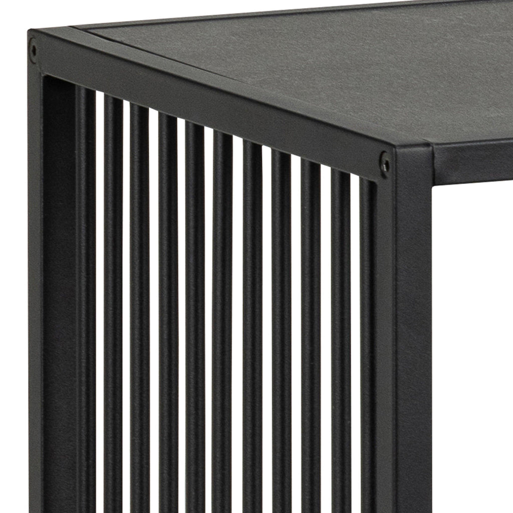 Strington Bookcase with 2 Shelves in Black - image 6