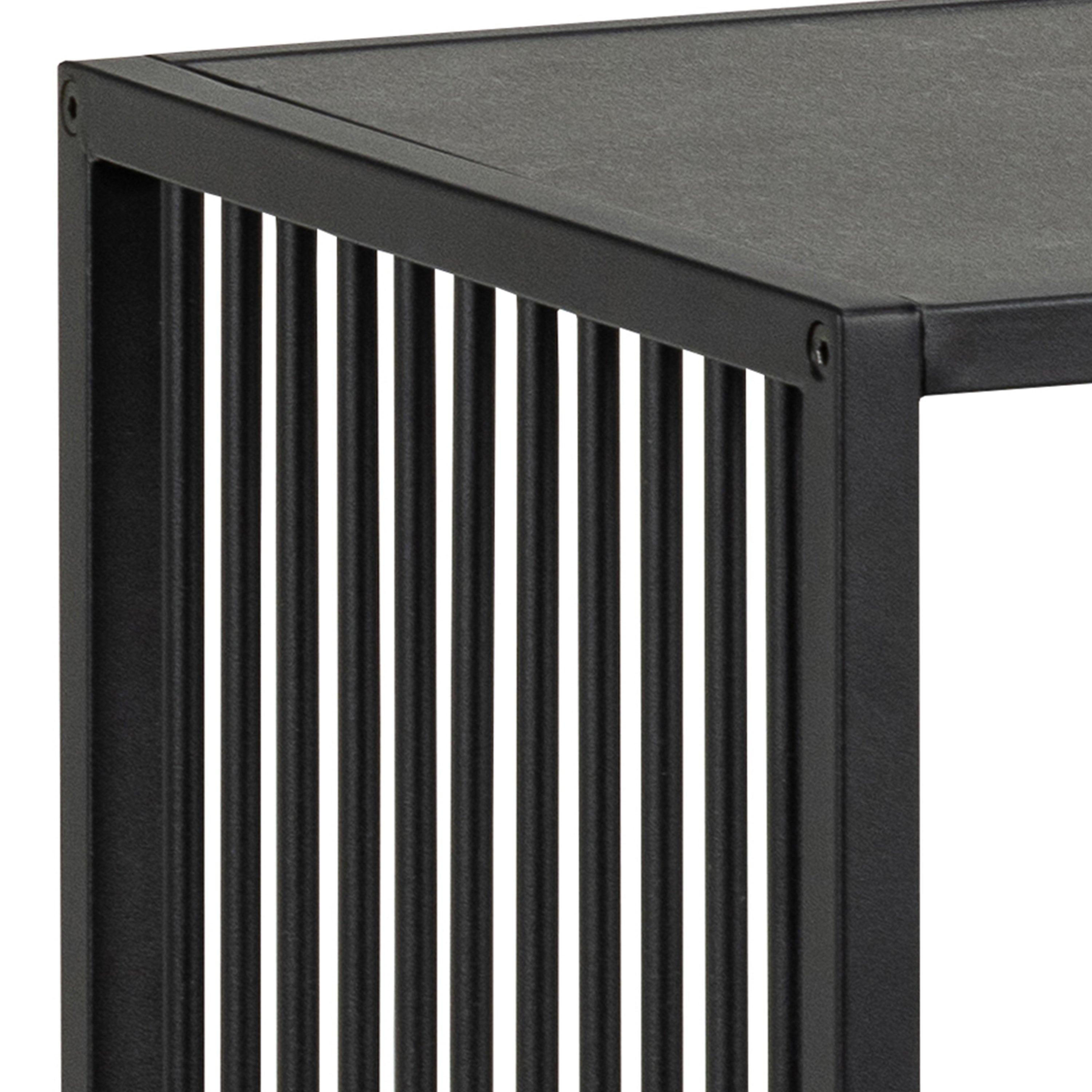 Strington Bookcase with 2 Shelves in Black - image 6