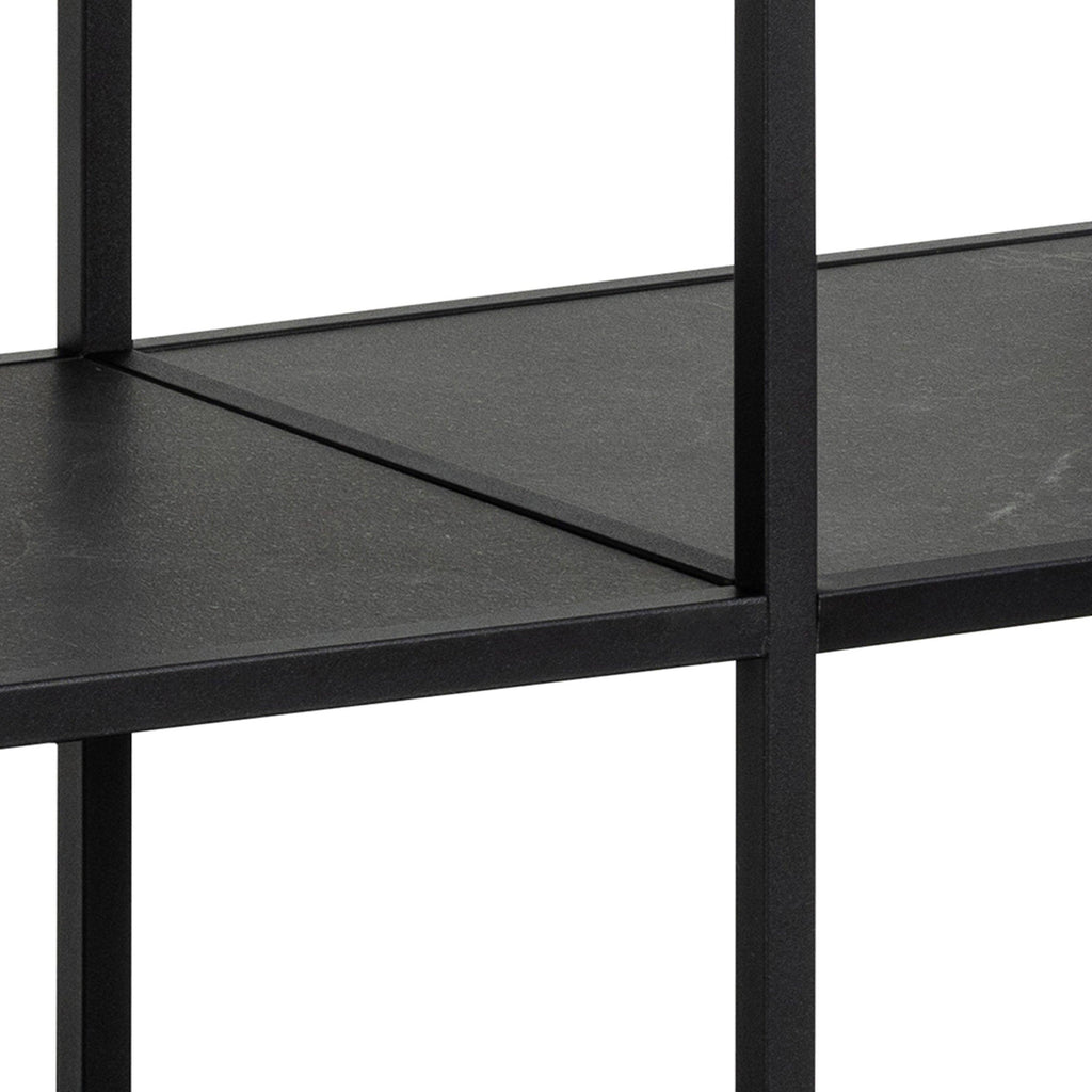 Strington Bookcase with 2 Shelves in Black - image 7