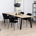 Lima Dining Chair with Armrest in Black Set of 2 - image 4