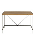 Bahamas Office Desk in Black and Oak - image 2