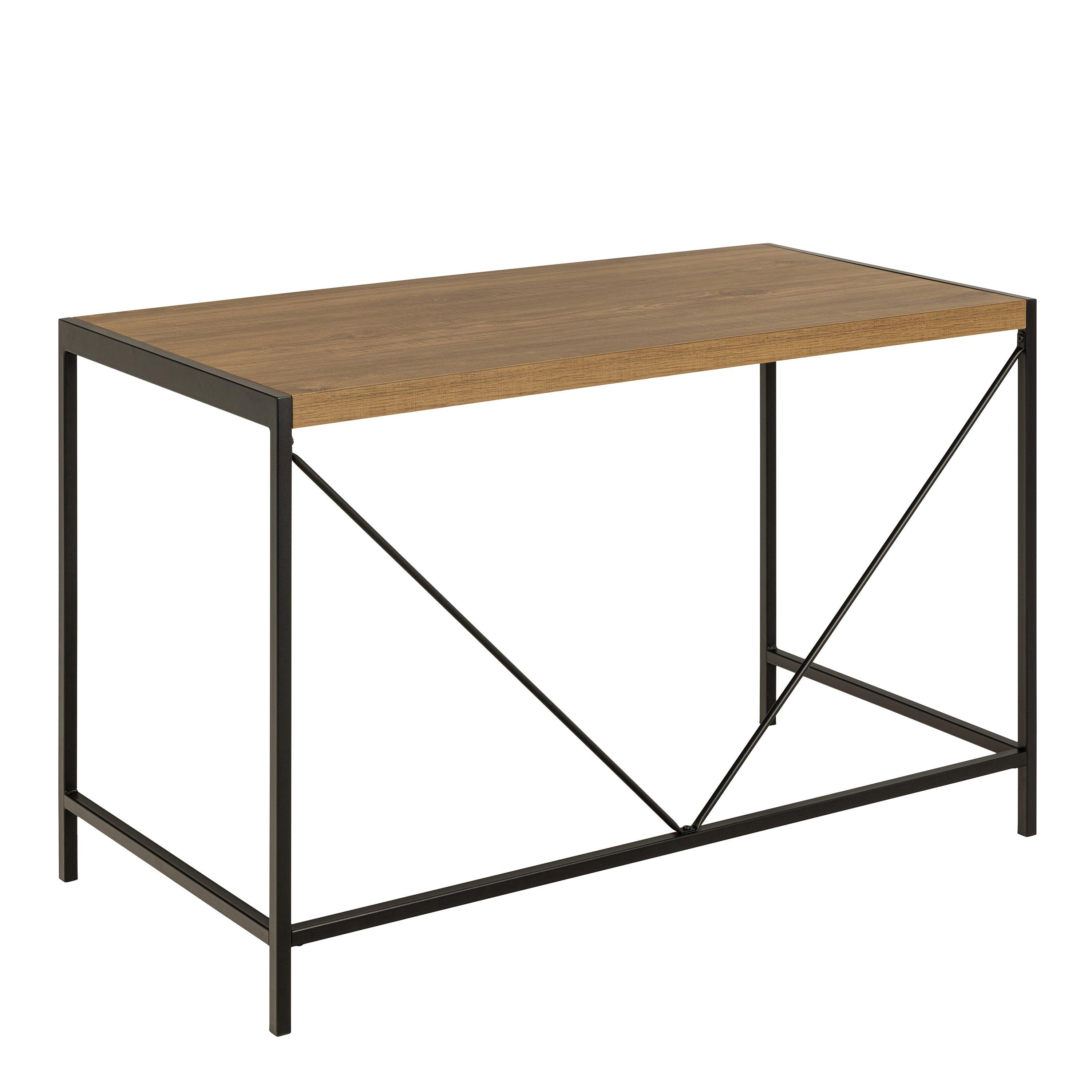 Bahamas Office Desk in Black and Oak - image 3