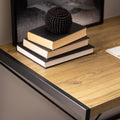 Bahamas Office Desk in Black and Oak - image 5