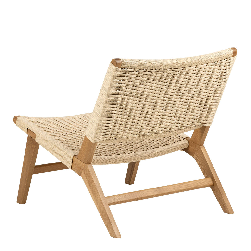 Carson Lounge Chair in Off White and Oak - image 3