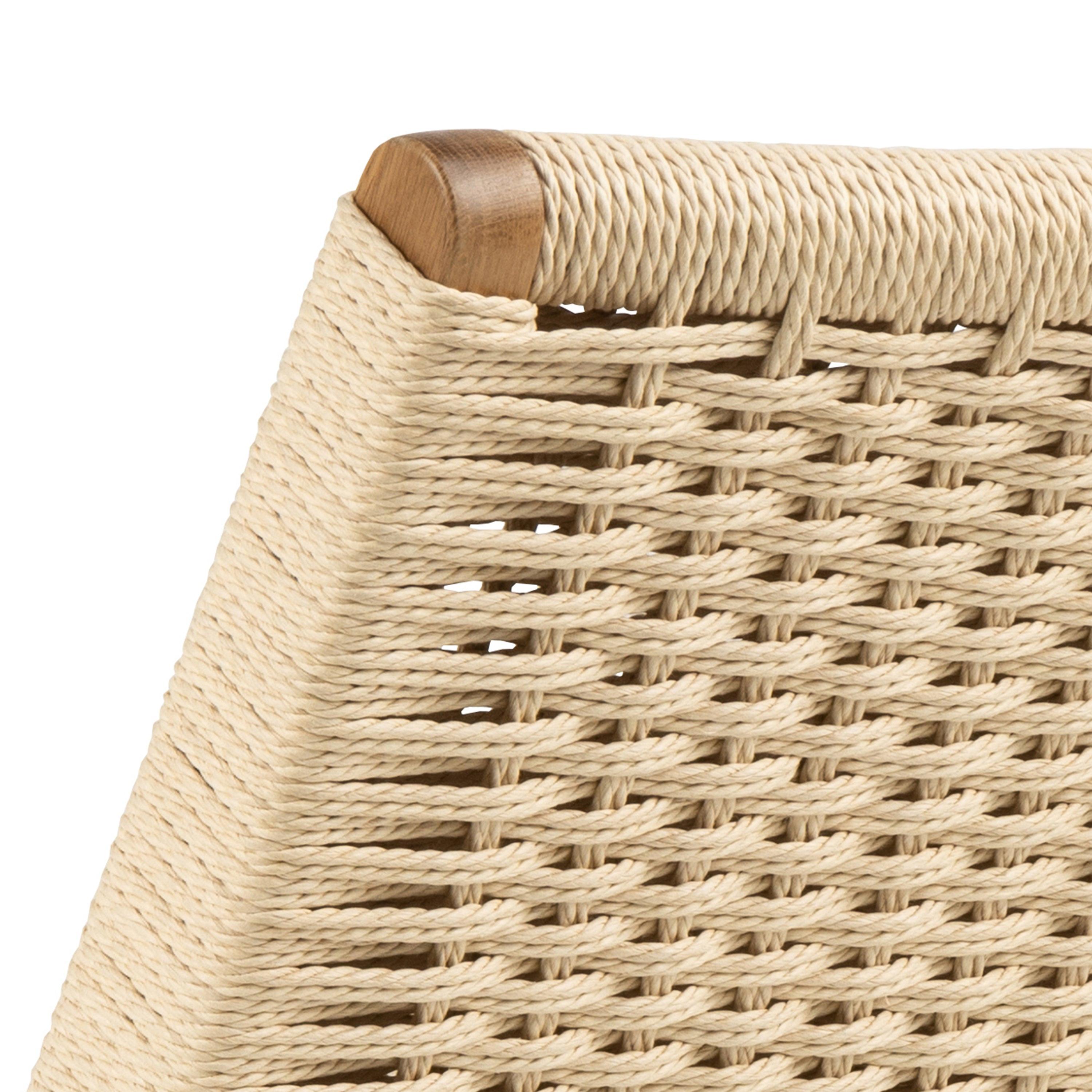 Carson Lounge Chair in Off White and Oak - image 6