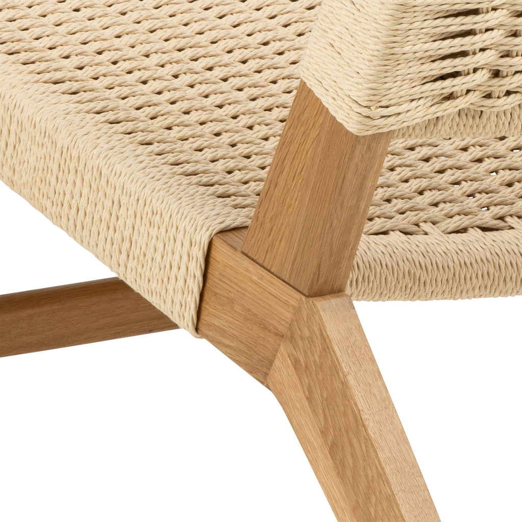 Carson Lounge Chair in Off White and Oak - image 7