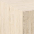 Dice Square Coffee Table in Light Travertine Effect 90x90x42cm - image 5