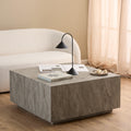 Dice Square Coffee Table in Grey Marble 90x90x42cm - image 3
