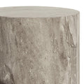 Dice Round Pedestal Set of 2 in Grey Marble and River Rough Paper - image 5