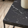 Barossa Coffee Table with Black Marble Marquina Top & Black Steel Base 110x55x45cm - image 3