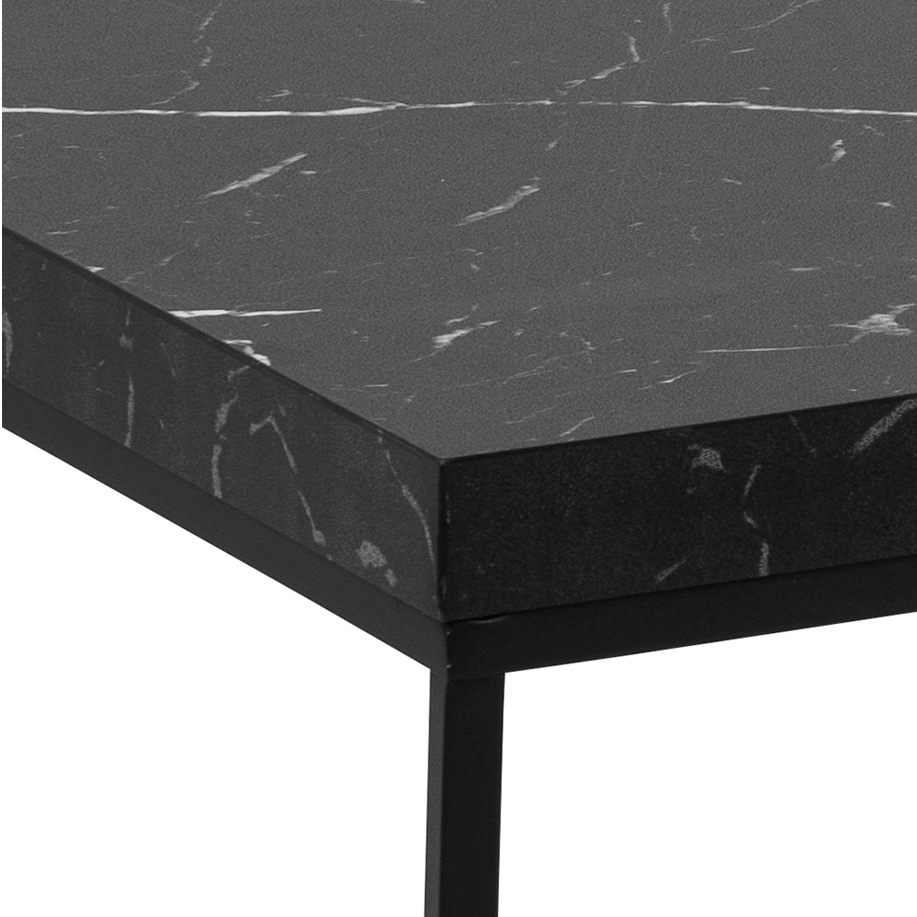 Barossa Coffee Table with Black Marble Marquina Top & Black Steel Base 110x55x45cm - image 5