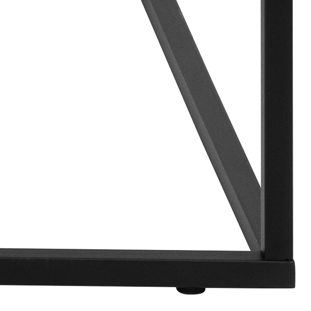 Barossa Coffee Table with Black Marble Marquina Top & Black Steel Base 110x55x45cm - image 6