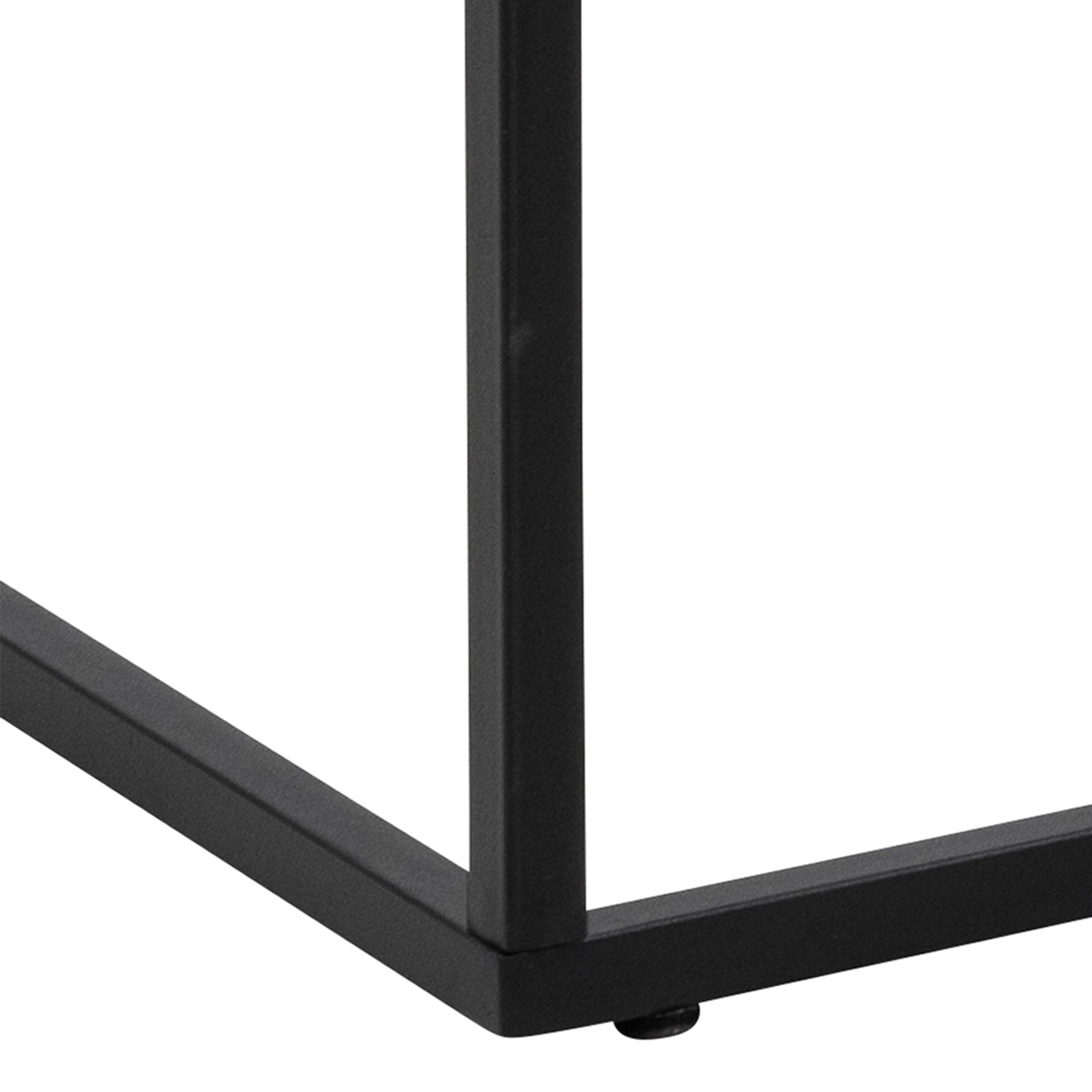 Barossa Coffee Table with White Marble Carrara Top & Black Steel Base 110x55x45cm - image 7