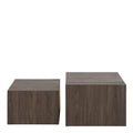 Dice Square Coffee Table Set in Smoked Ash - image 2