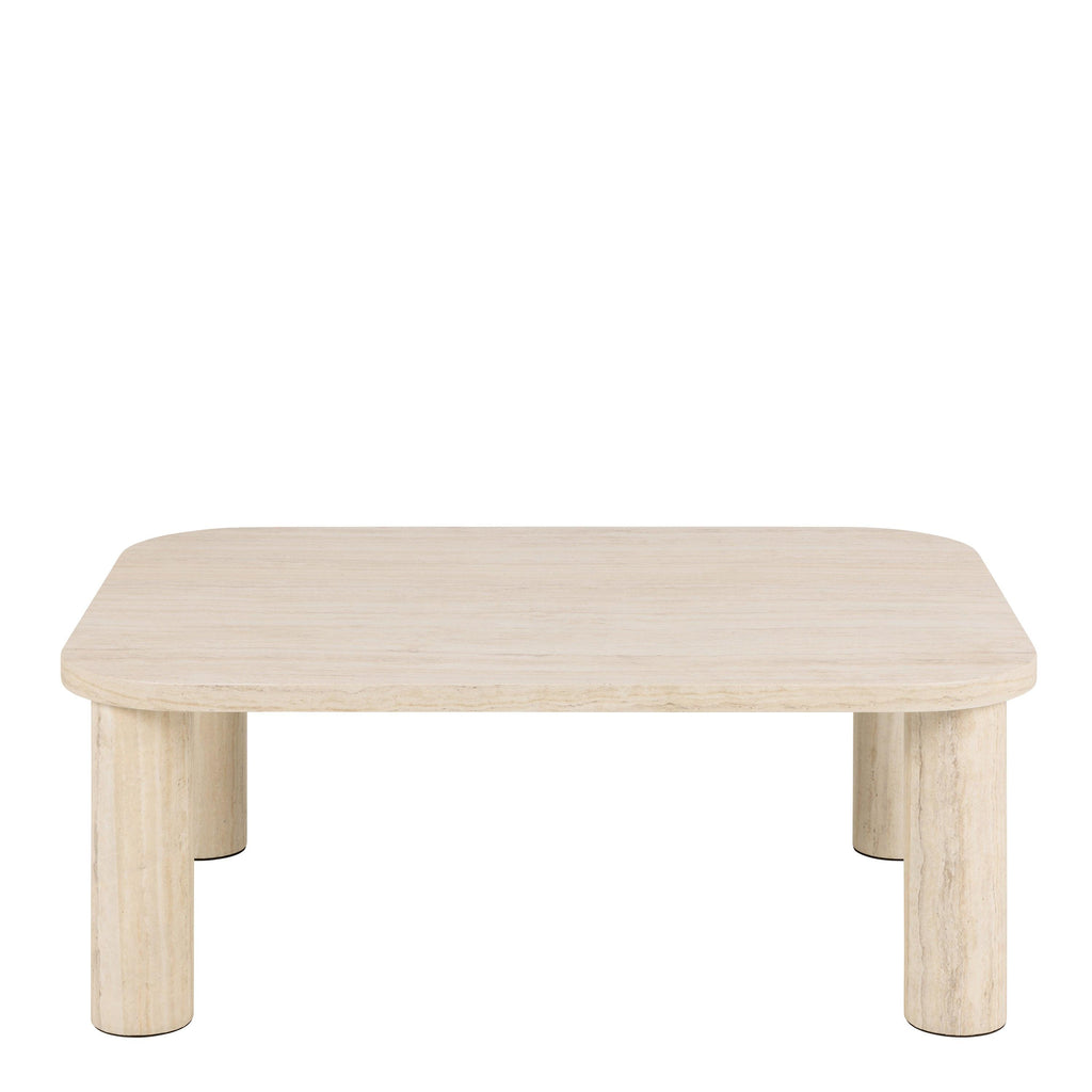 Solano Rectangular Coffee Table in Light Travertine 100 x 75 cm - image 2