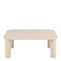 Solano Rectangular Coffee Table in Light Travertine 100 x 75 cm - image 2