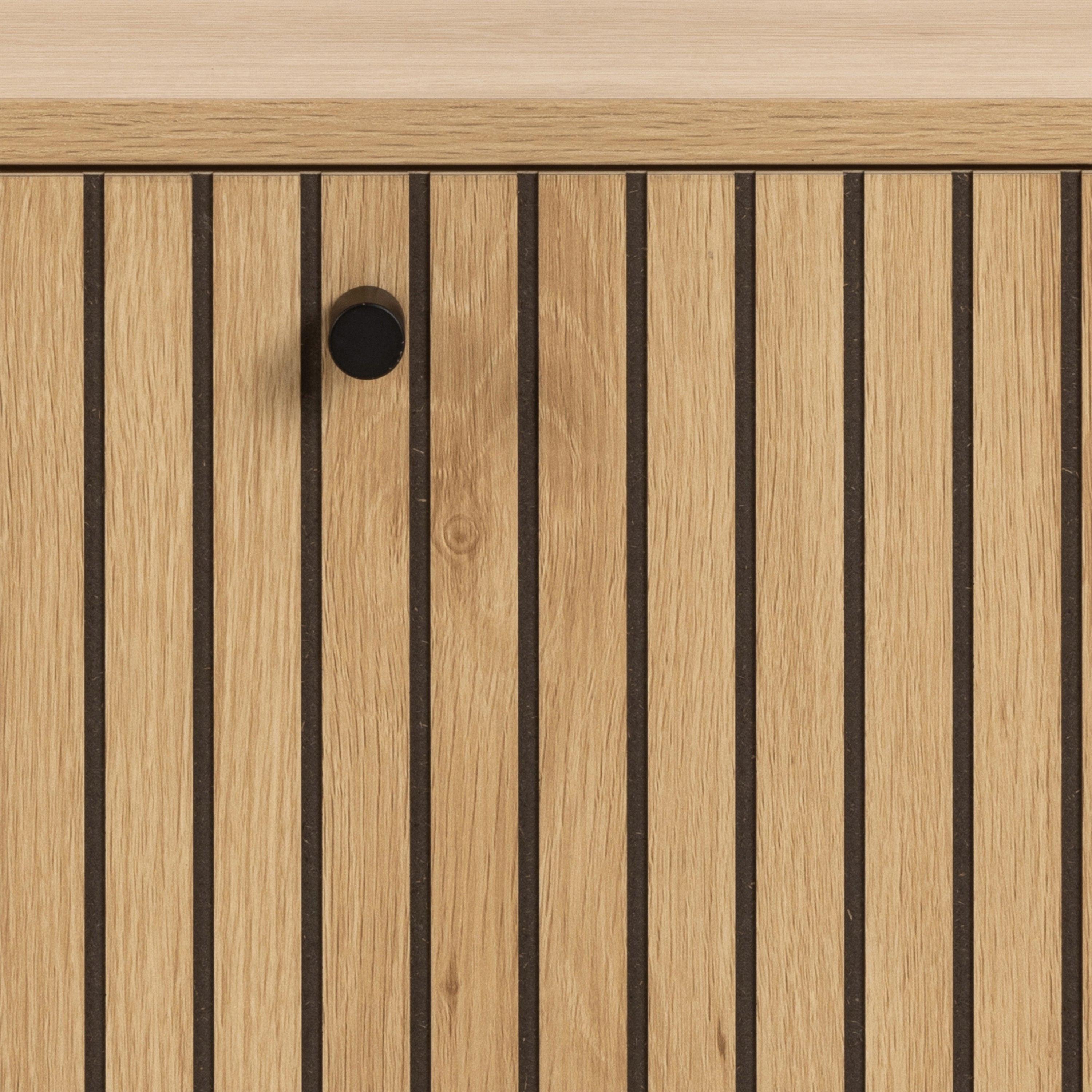 Albany Shoe Cabinet 1 Flip Down Door in Oak - image 8