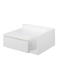 Ashlan 1 Drawer Wall Mounted Square Bedside Table in White - image 4