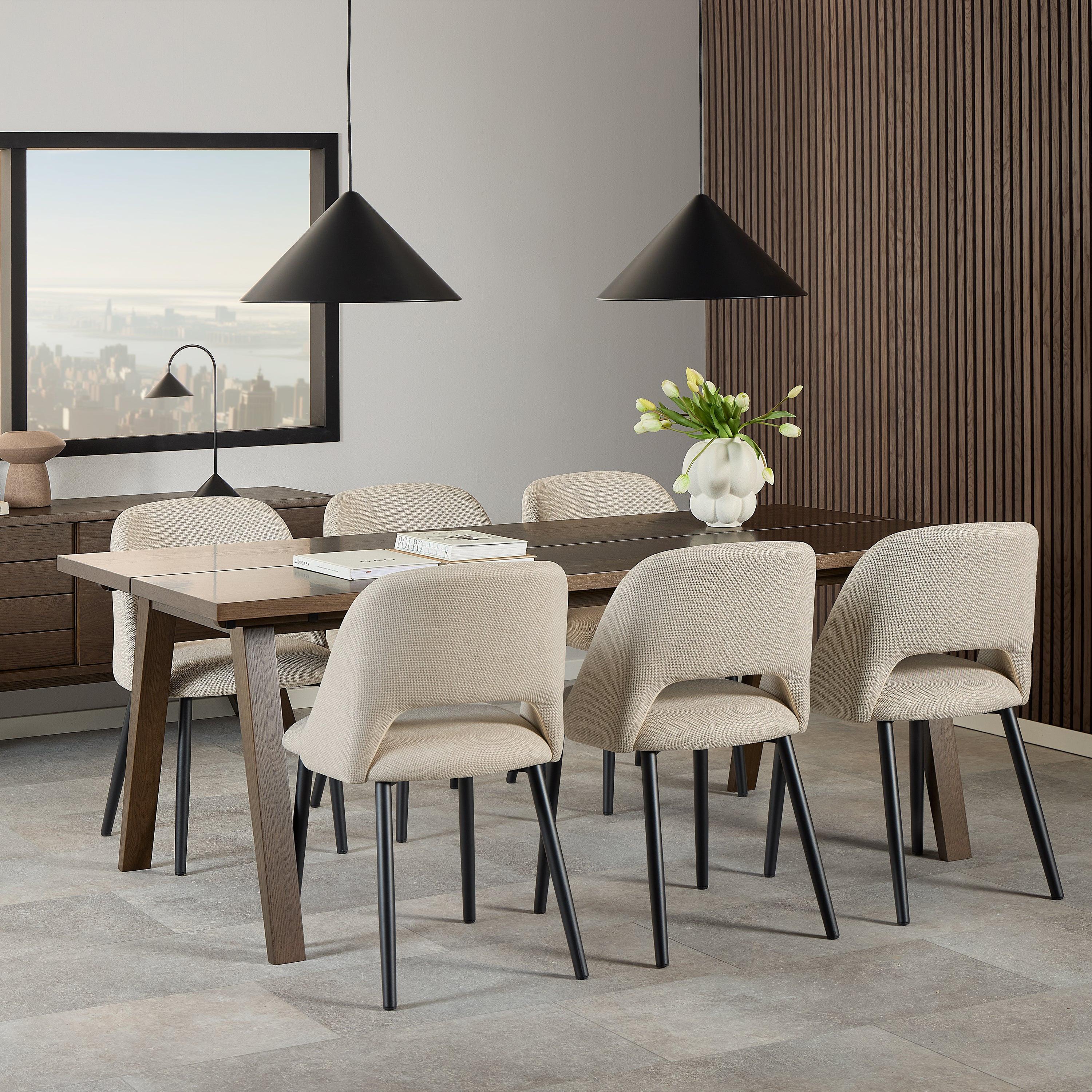 A-Line Extendable Dining Table in Smoked Oak 200/286 x 74.6 x 95cm - image 6
