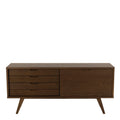 A-Line Sideboard with 4 Drawers and Sliding Door in Smoked Oak - image 2