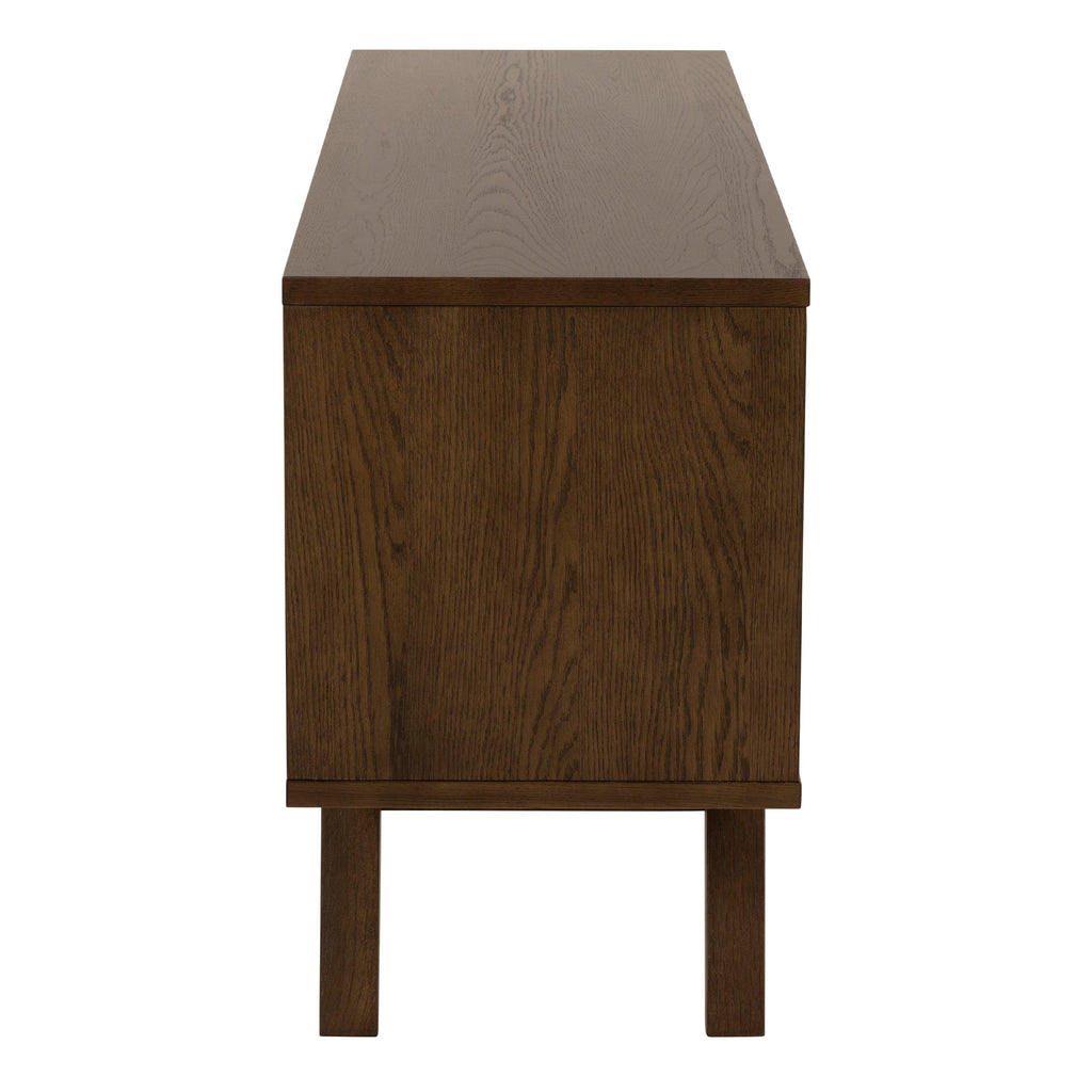 A-Line Sideboard with 4 Drawers and Sliding Door in Smoked Oak - image 3
