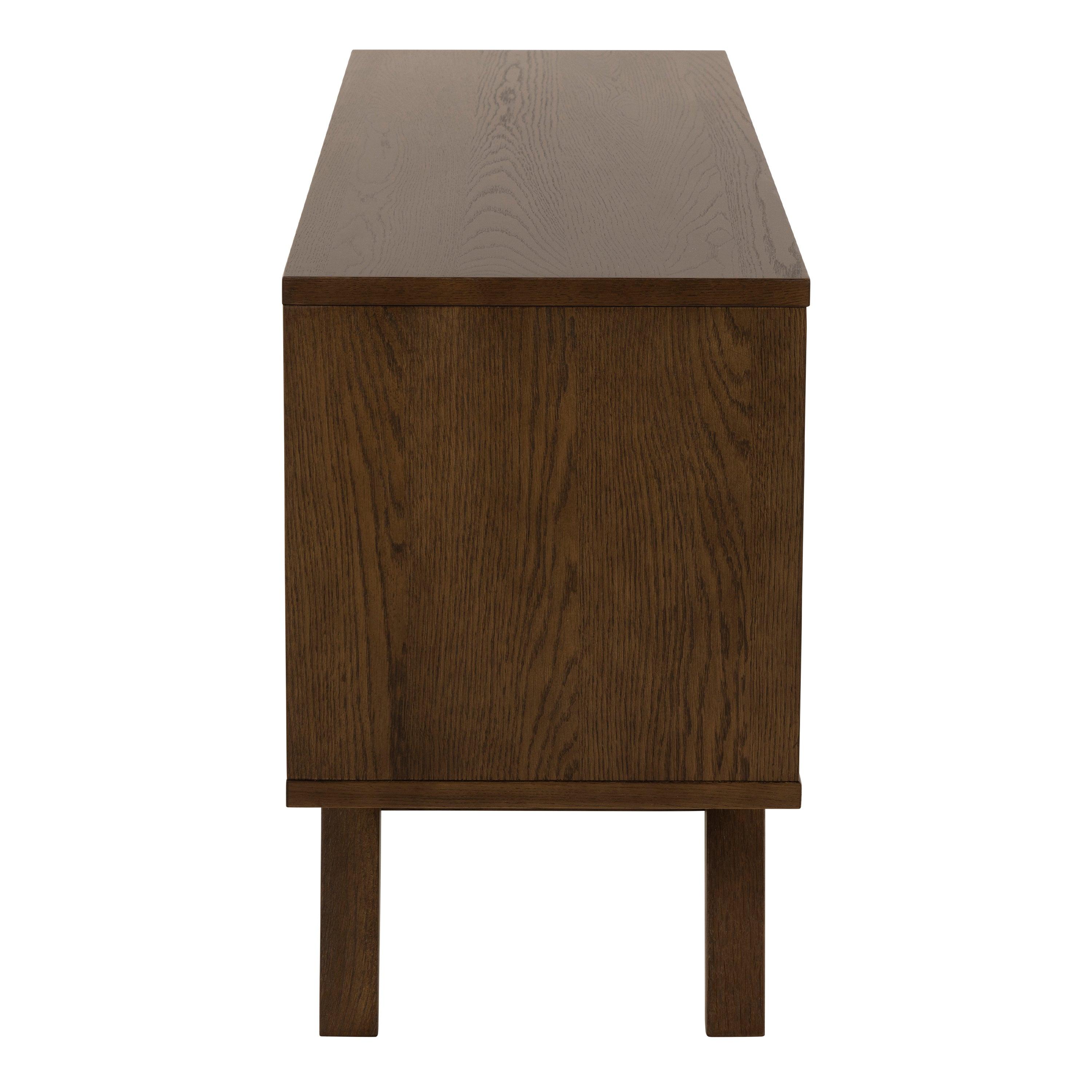 A-Line Sideboard with 4 Drawers and Sliding Door in Smoked Oak - image 3