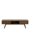 A-Line TV Unit with 2 Drawers in Smoked Oak - image 2