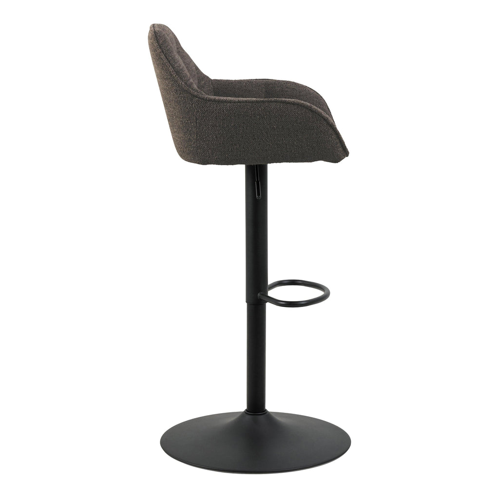 Brooke Swivel Bar Stool with Height Adjustable Function in Taupe Set of 2 - image 3