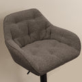 Brooke Swivel Bar Stool with Height Adjustable Function in Taupe Set of 2 - image 5