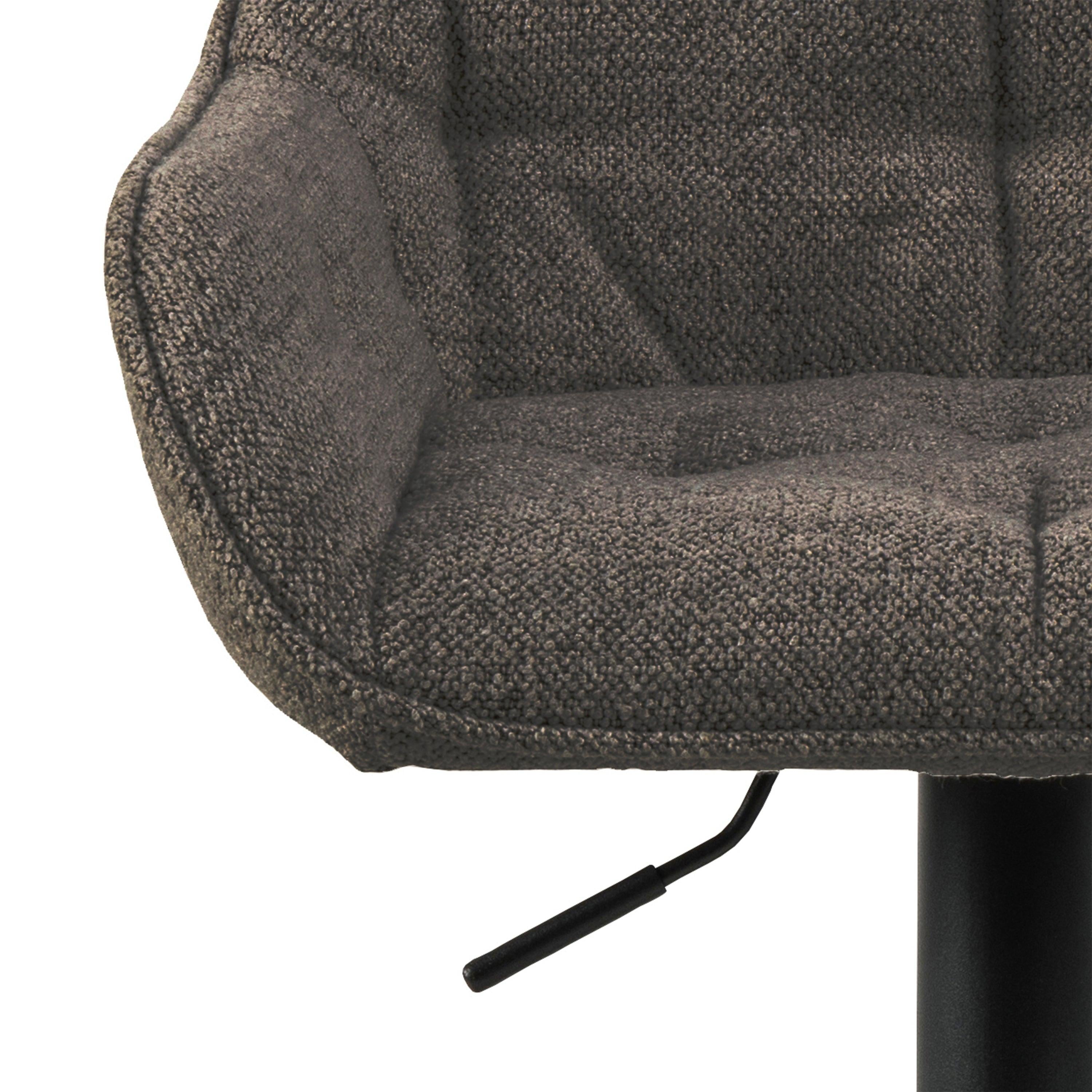 Brooke Swivel Bar Stool with Height Adjustable Function in Taupe Set of 2 - image 6