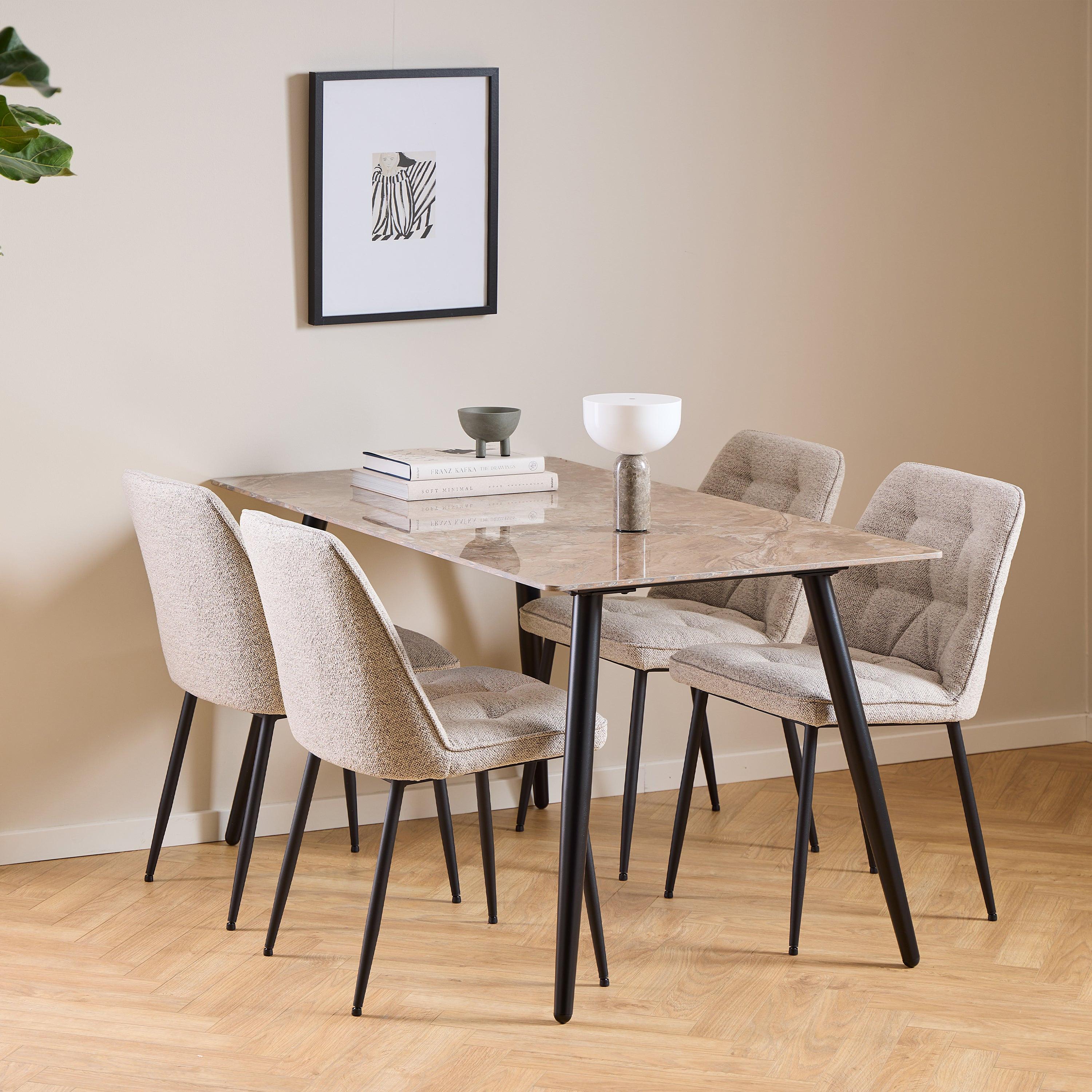 Brooke Dining Chair in Monza Beige Set of 2 - image 5