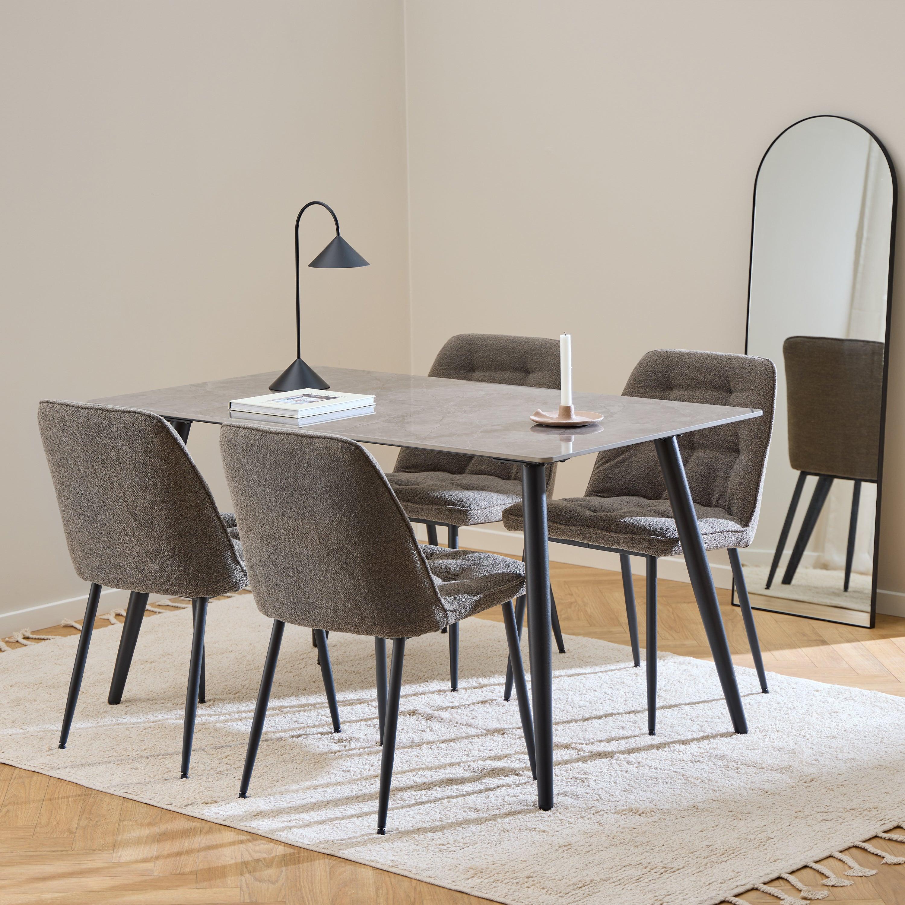 Brooke Dining Chair in Taupe Set of 2 - image 4