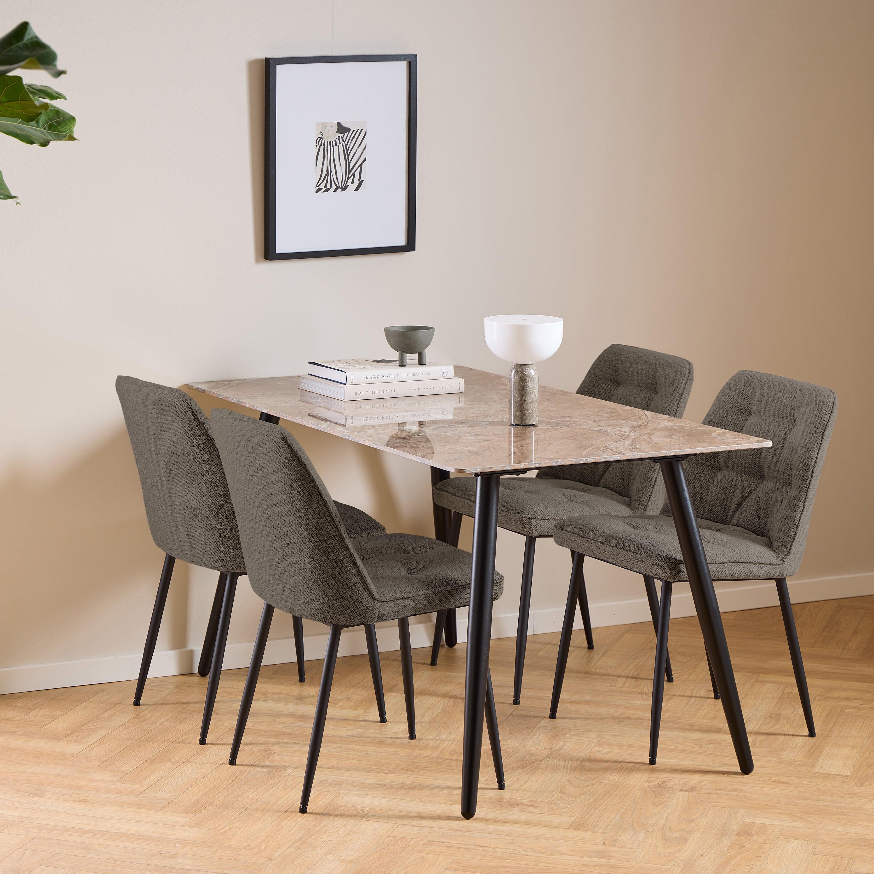 Brooke Dining Chair in Taupe Set of 2 - image 5