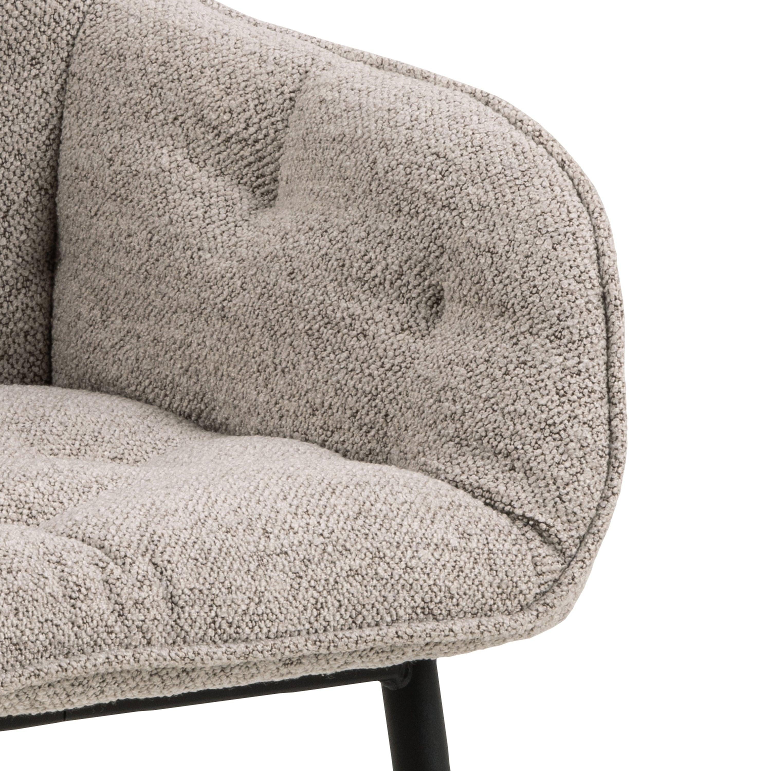 Brooke Dining Chair with Armrest in Monza Beige Set of 2 - image 7