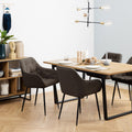 Brooke Dining Chair with Armrest in Taupe Set of 2 - image 4