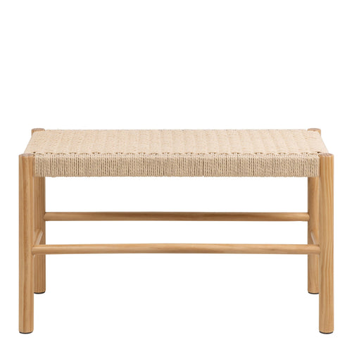 Alvin Weaved Bench in Off White - image 2