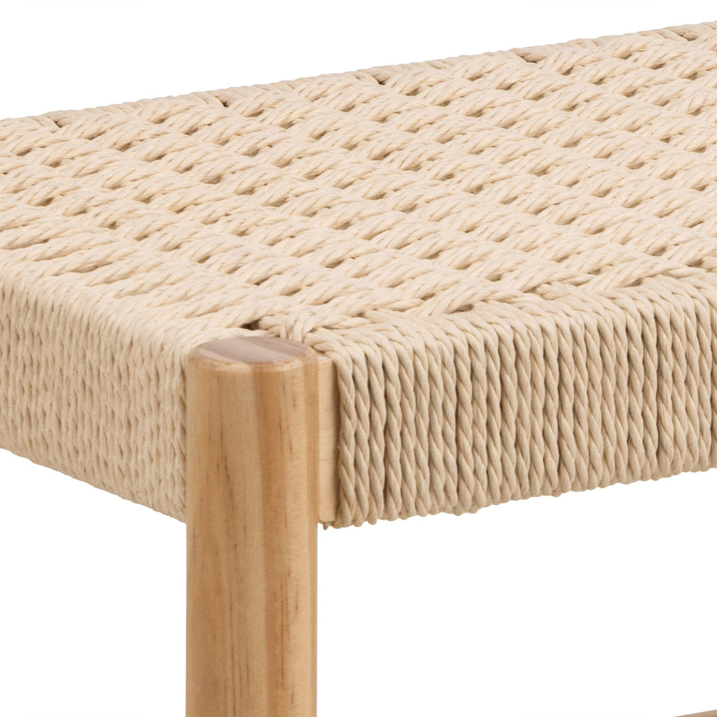 Alvin Weaved Bench in Off White - image 5