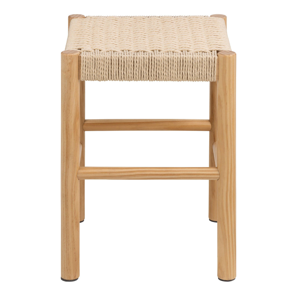 Alvin Weaved Stool in Off White - image 2