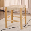 Alvin Weaved Stool in Off White - image 3