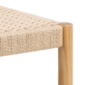 Alvin Weaved Stool in Off White - image 5