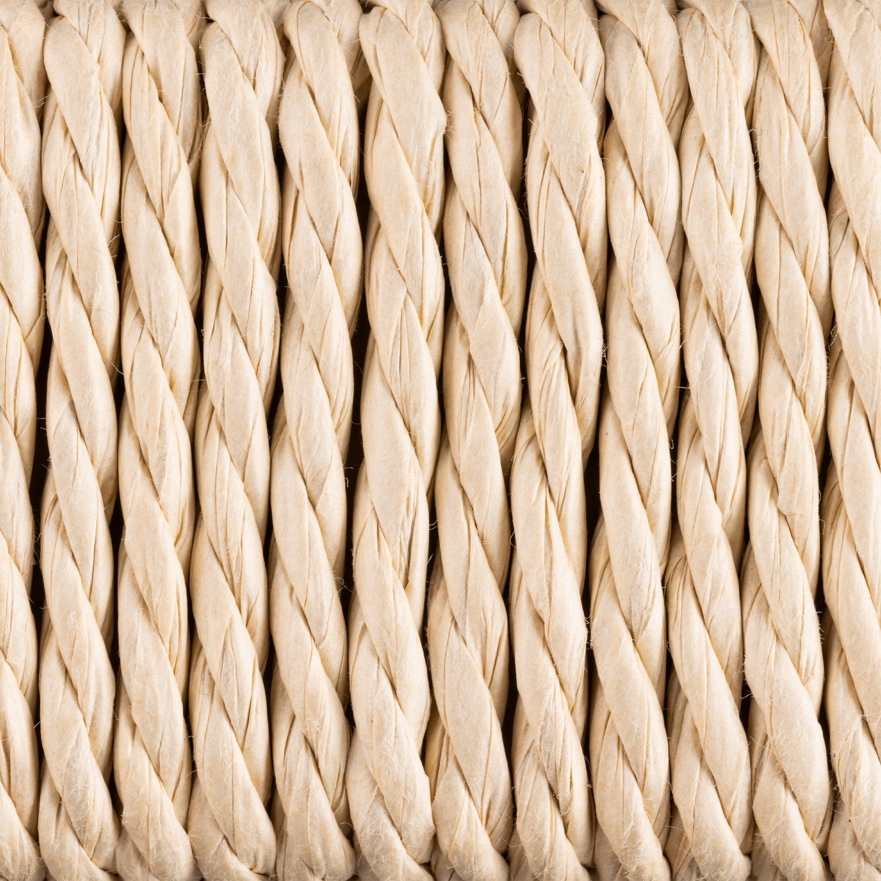 Alvin Weaved Stool in Off White - image 7
