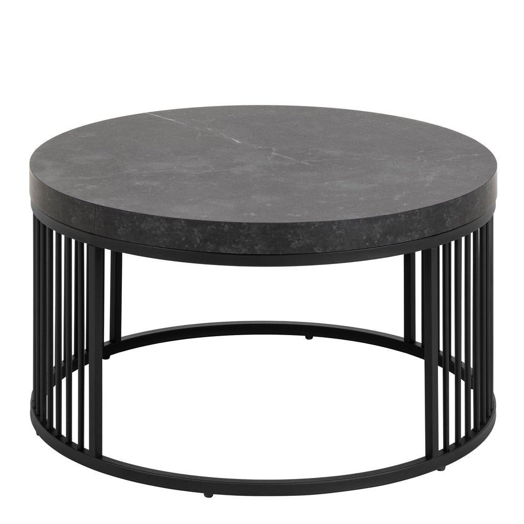 Strington Round Coffee Table in Matt Black - image 2