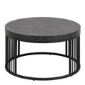 Strington Round Coffee Table in Matt Black - image 2