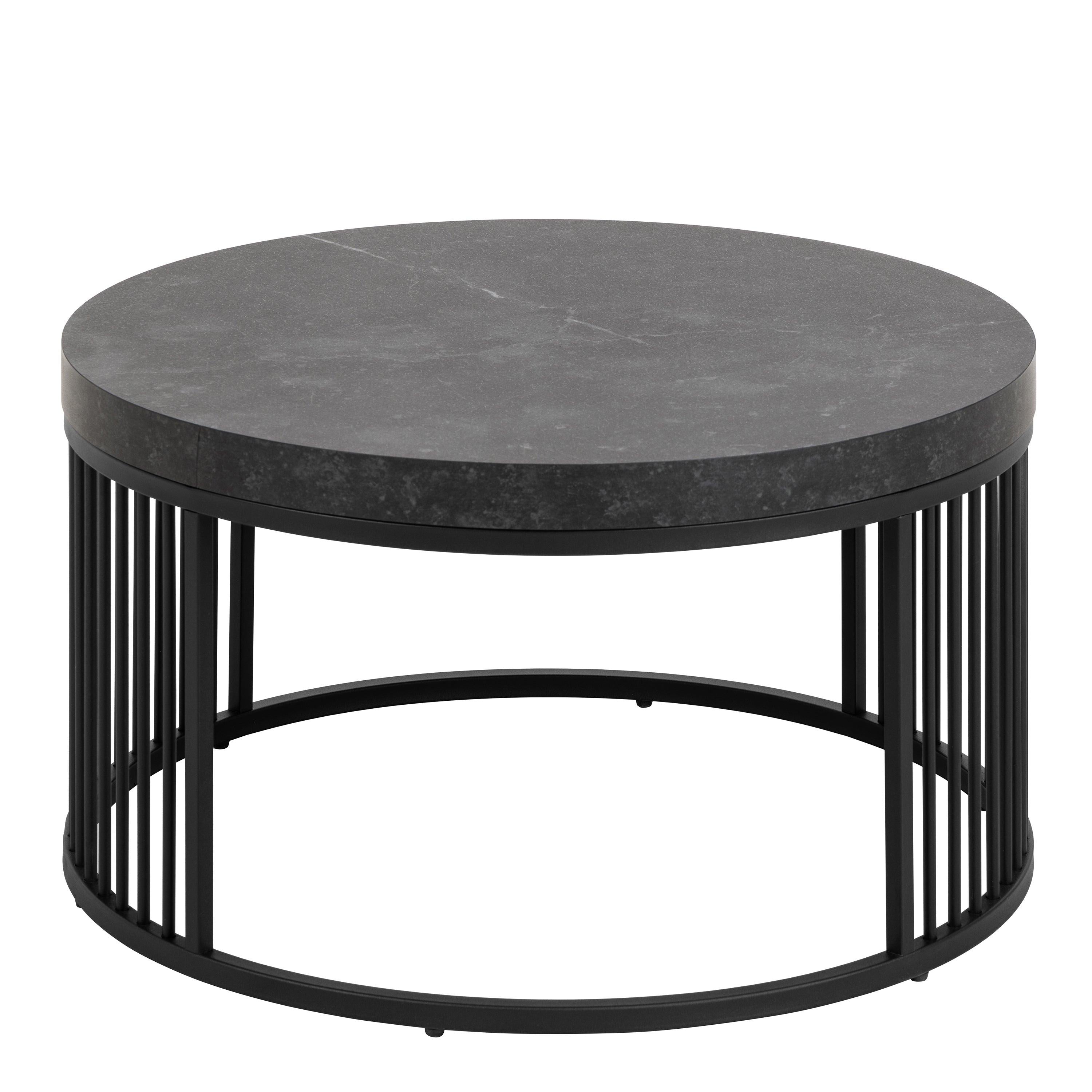 Strington Round Coffee Table in Matt Black - image 2